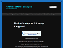 Tablet Screenshot of championmarinesurveyors.com